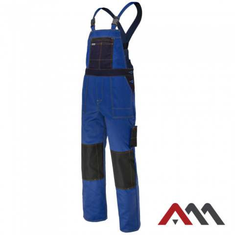 spodnie robocze ogrodniczki GRANDMASTER+ Blue Art.Master