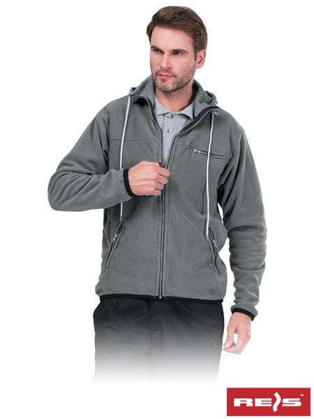 bluza robocza z polaru Polar-Hood Reis szara bluza robocza z polaru Polar-Hood Reis szara