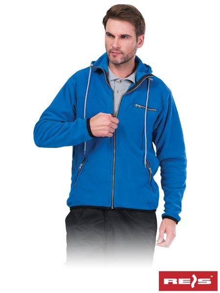 bluza robocza z polaru Polar-Hood Reis niebieska bluza robocza z polaru Polar-Hood Reis niebieska