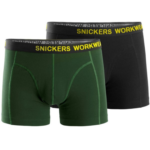bokserki elastyczne 9436 Snickers Workwear zielone i czarne bokserki elastyczne 9436 Snickers Workwear zielone i czarne