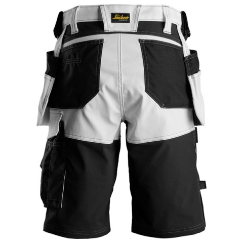 Snickers Workwear krótkie spodenki damskie AllroundWork 6147 czarno-białe Snickers Workwear krótkie spodenki damskie AllroundWork 6147 czarno-białe