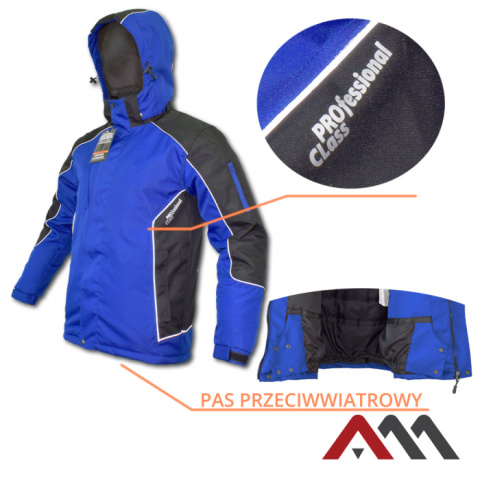 Art.Master kurtka zimowa PROFESSIONAL WIN LONG BLUE