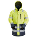 parka odblaskowa przeciwdeszczowa ocieplana AllroundWork 1830 Snickers Workwear żółto-granatowa parka odblaskowa przeciwdeszczowa ocieplana AllroundWork 1830 Snickers Workwear żółto-granatowa