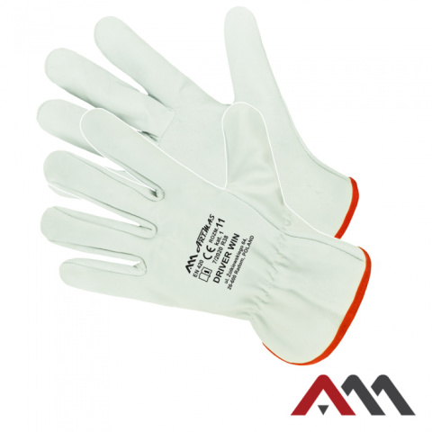 rękawice robocze ocieplane wzmacniane skórą licową DRIVER WIN Art.Master
