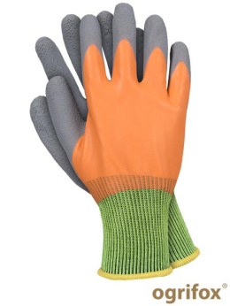rękawice robocze powlekane lateksem OX-ORANGE OGRIFOX