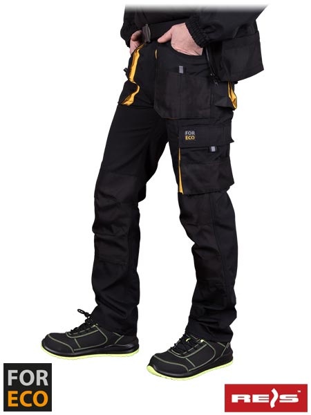 spodnie robocze do pasa Foreco-T Reis czarno-żółte spodnie robocze do pasa Foreco-T Reis czarno-żółte