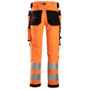 Snickers Workwear spodnie do pasa odblaskowe 6243 pomarańczowe Snickers Workwear spodnie do pasa odblaskowe 6243 pomarańczowe