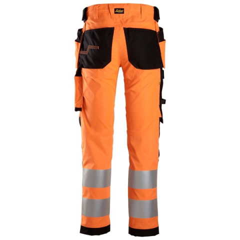 Snickers Workwear spodnie do pasa odblaskowe 6243 pomarańczowe Snickers Workwear spodnie do pasa odblaskowe 6243 pomarańczowe