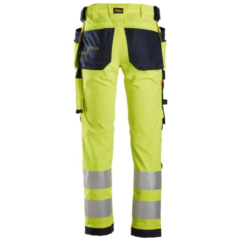 Snickers Workwear spodnie do pasa odblaskowe 6243 żółte Snickers Workwear spodnie do pasa odblaskowe 6243 żółte