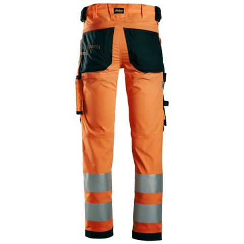 Snickers Workwear spodnie do pasa odblaskiwe 6343 pomarańczowe Snickers Workwear spodnie do pasa odblaskiwe 6343 pomarańczowe