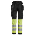 Snickers Workwear spodnie do pasa odblaskowe 6234 czarno-żółte