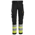 spodnie do pasa odblaskowe Stretch 6334 Snickers Workwear czarno-żółte spodnie do pasa odblaskowe Stretch 6334 Snickers Workwear czarno-żółte