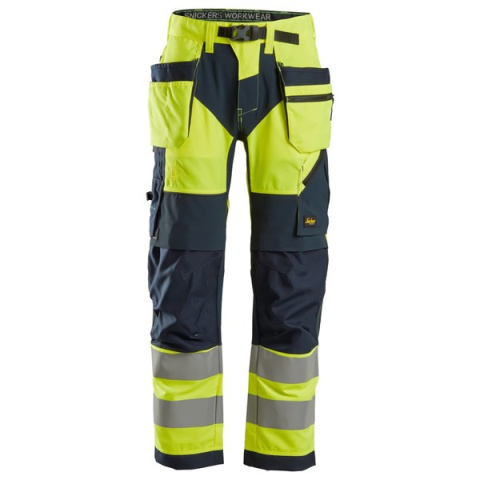 SPODNIE ROBOCZE SNICKERS 6932 ODBLASKOWE FlexiWork+ Z WORKAMI KIESZENIOWYMI, EN20471/2 SPODNIE ROBOCZE SNICKERS 6932 ODBLASKOWE FlexiWork+ Z WORKAMI KIESZENIOWYMI, EN20471/2