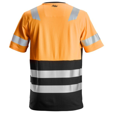 Snickers Workwear AllroundWork 2534 t-shirt roboczy odblaskowy pomarańczowo-czarny Snickers Workwear AllroundWork 2534 t-shirt roboczy odblaskowy pomarańczowo-czarny