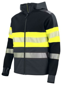 6122 TECHNICAL HOOD JACKET BLACK YELLOW XS