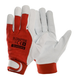 RĘKAWICE ROBOCZE PROCERA X-CRAFTER WZMACNIANE KOZIĄ SKÓRĄ