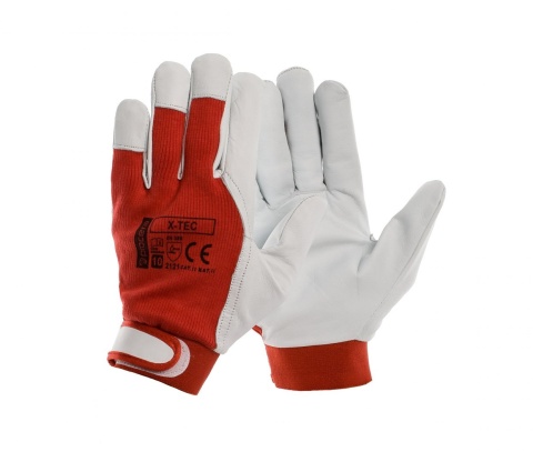 RĘKAWICE ROBOCZE WZMOCNIONE KOZIĄ SKÓRĄ LICOWĄ X-TEC PROCERA RĘKAWICE ROBOCZE WZMOCNIONE KOZIĄ SKÓRĄ LICOWĄ X-TEC PROCERA