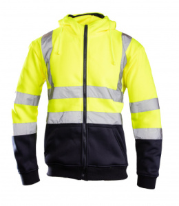 bluza dresowa ostrzegawcza z wstawkami Brixton Flash Polstar żółto-granatowa