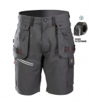 krótkie spodenki robocze PRO Seven Kings Polstar grafitowo-czarne krótkie spodenki robocze PRO Seven Kings Polstar grafitowo-czarne
