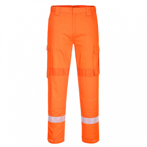 SPODNIE ROBOCZE DO PASA TRUDNOPALNE ANTYELEKTROSTATYCZNE FR401 PORTWEST POMARAŃCZOWE SPODNIE ROBOCZE DO PASA TRUDNOPALNE ANTYELEKTROSTATYCZNE FR401 PORTWEST POMARAŃCZOWE