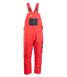 spodnie robocze ogrodniczki ocieplane Brixton Snow Polstar czerwone