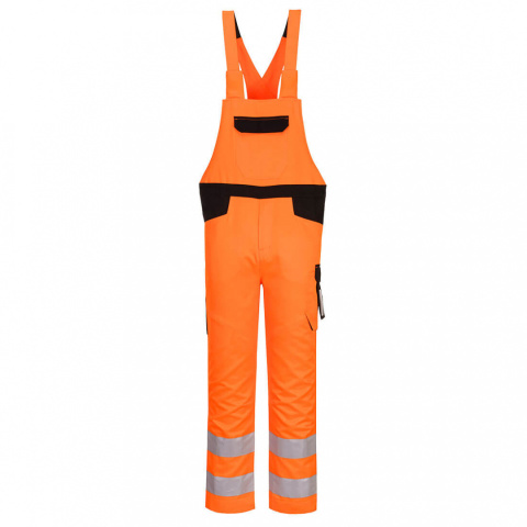spodnie robocze ogrodniczki PW2 ostrzegawcze PW244 Portwest pomarańczowo-czarne spodnie robocze ogrodniczki PW2 ostrzegawcze PW244 Portwest pomarańczowo-czarne