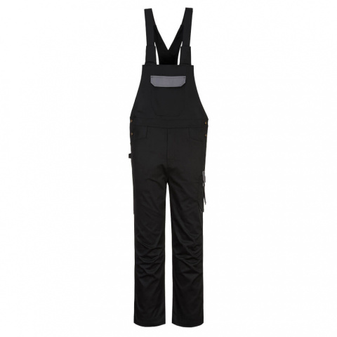 spodnie robocze ogrodniczki PW243 Portwest czarno-szare spodnie robocze ogrodniczki PW243 Portwest czarno-szare