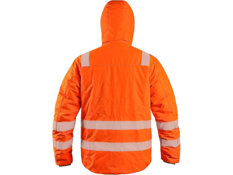 CXS Canis Chester dwustronna kurtka robocza ostrzegawcza ocieplana pomarańczowo-niebieska CXS Canis Chester dwustronna kurtka robocza ostrzegawcza ocieplana pomarańczowo-niebieska