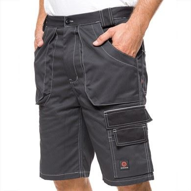 krótkie spodenki robocze Helios Avacore szaro-czarne
