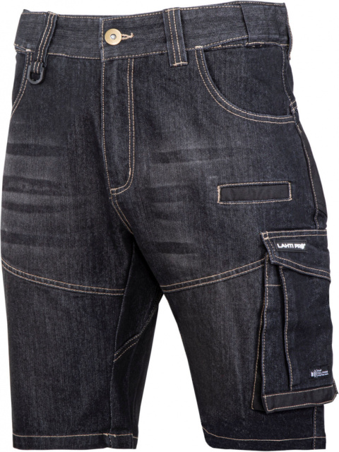 krótkie spodenki robocze jeans L40708 Lahti Pro czarne krótkie spodenki robocze jeans L40708 Lahti Pro czarne