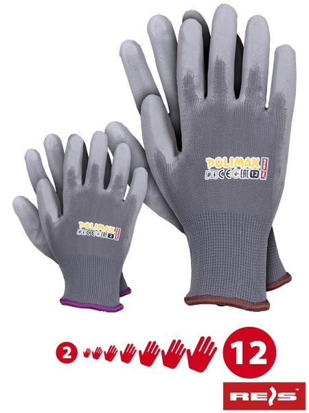 rękawice robocze powlekane poliuretanem Polimax Reis rękawice robocze powlekane poliuretanem Polimax Reis