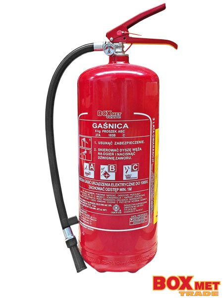 GAŚNICA 6 KG BX-GP-6XABC-O-E GAŚNICA 6 KG BX-GP-6XABC-O-E