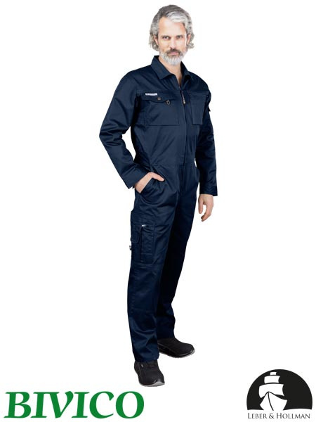 kombinezon roboczy LH-OVERTER Leber&Hollman granatowy kombinezon roboczy LH-OVERTER Leber&Hollman granatowy