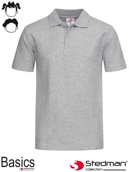polo dziecięce SST3200 Stedman szare polo dziecięce SST3200 Stedman szare