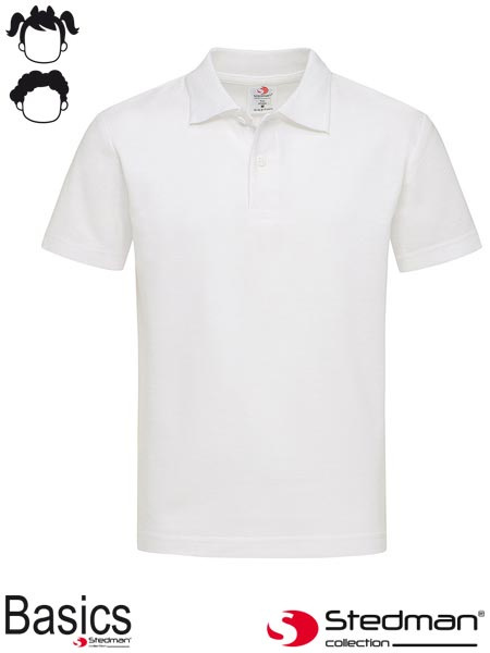 polo dziecięce SST3200 Stedman białe polo dziecięce SST3200 Stedman białe