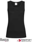 t-shirt damski bez rękawów SST2900 Stedman czarny