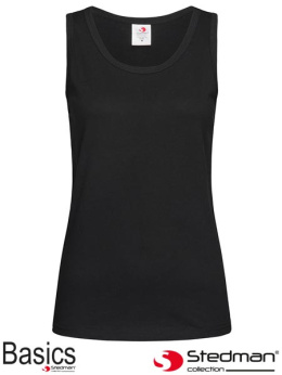 t-shirt damski bez rękawów SST2900 Stedman czarny
