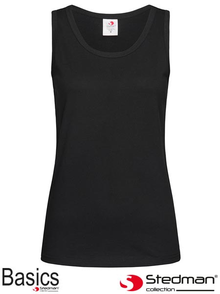 t-shirt damski bez rękawów SST2900 Stedman czarny