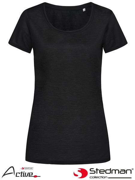 t-shirt damski SST8700 Stedman czarny