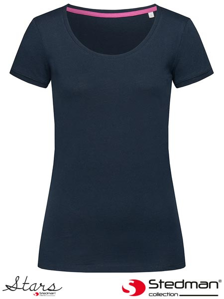 t-shirt damski SST9120 Stedman niebieski marina
