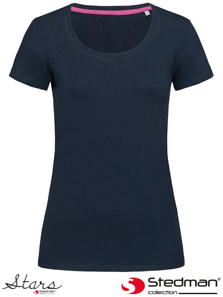 t-shirt damski SST9700 Stedman niebieski marina