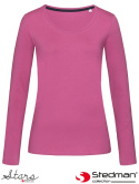 t-shirt damski z długim rękawem SST9720 Stedman różowy