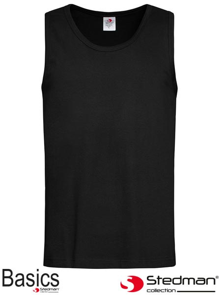 t-shirt męski bez rękaów SST2800 Stedman czarny