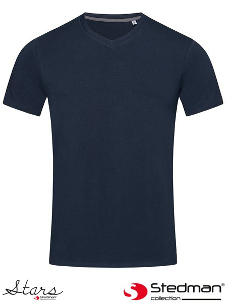 t-shirt męski V-NECK SST9610 Stedman granatowy