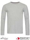 t-shirt męski z długim rękawem SST9620 Stedman szary heather