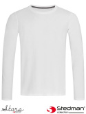 t-shirt męski z długim rękawem SST9620 Stedman biały
