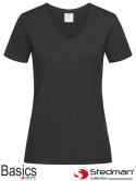 t-shirt damski V-NECK SST2700 Stedman czarny t-shirt damski V-NECK SST2700 Stedman czarny