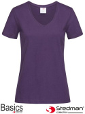 t-shirt damski V-NECK SST2700 Stedman jagodowy t-shirt damski V-NECK SST2700 Stedman jagodowy