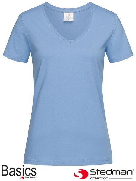 t-shirt damski V-NECK SST2700 Stedman jasnoniebieski t-shirt damski V-NECK SST2700 Stedman jasnoniebieski