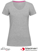 t-shirt V-NECK SST9710 Stedman szary